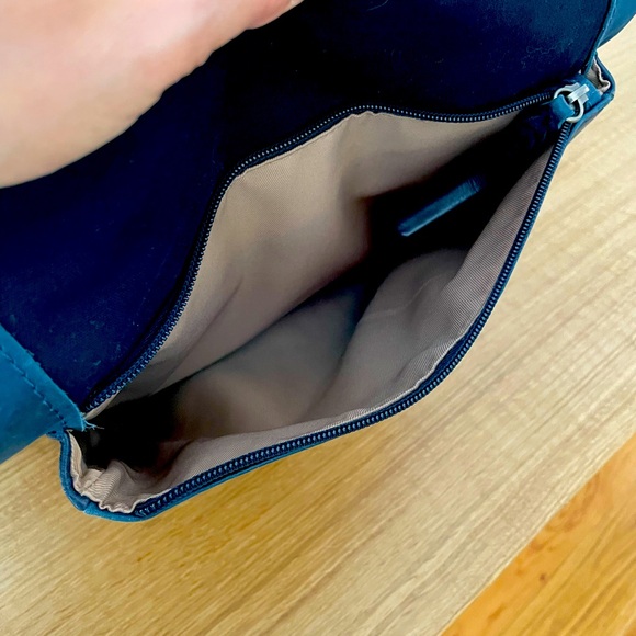 The SAK Leather Backpack Purse Teal - Picture 5 of 6